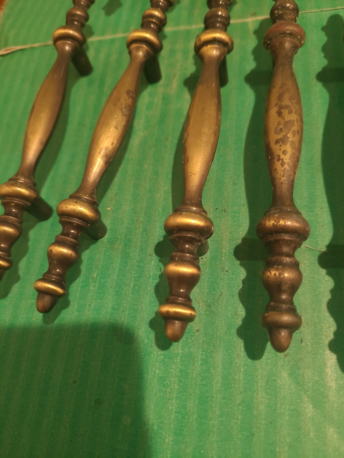 25 Amerock Colonnade 1968 Drawer Pull Handle 150-1 Antique English Brass 3″ COC