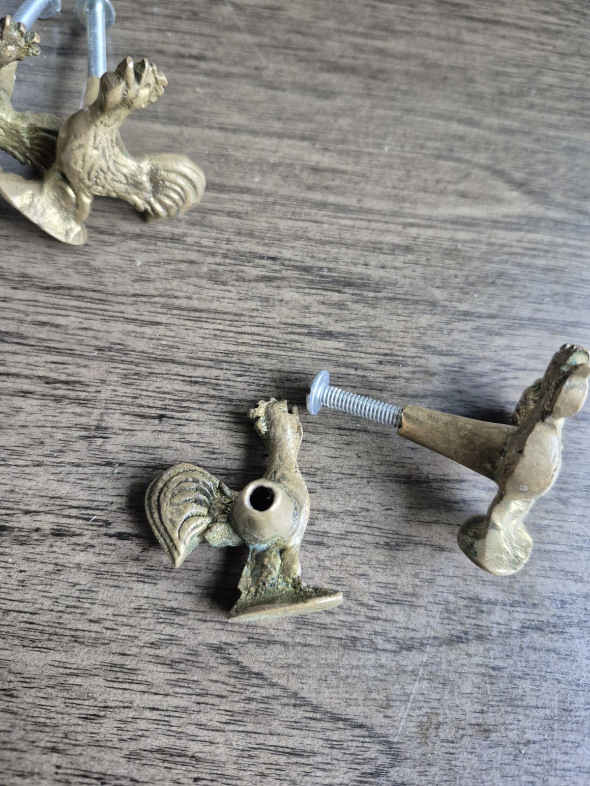 Rooster Cabinet Knobs Set Of 5 Rustic Metal Farmhouse Drawer Pulls/Handles