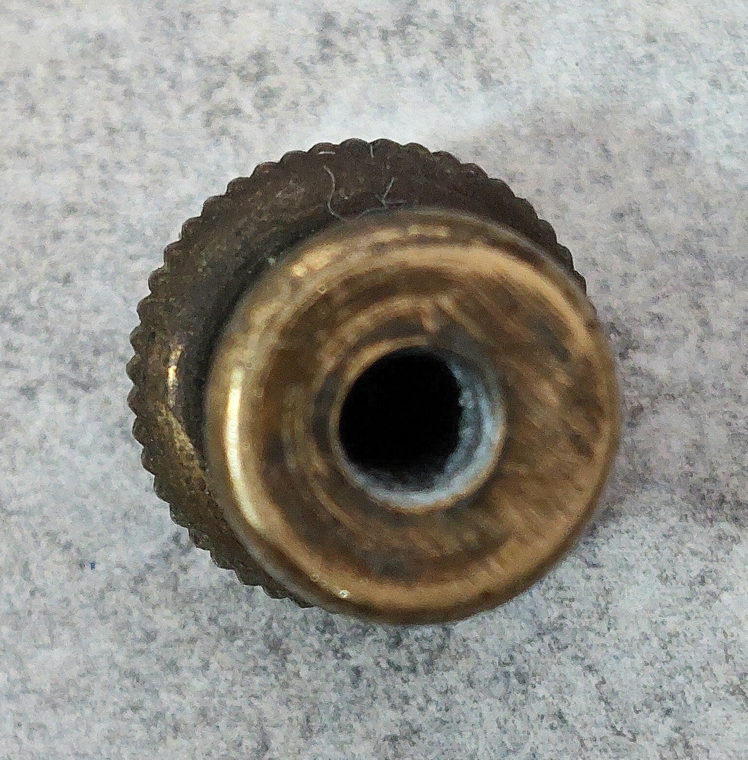 Antique Brass Drawer Knob 7/16″ Small Secretary Desk Barrister Bookcase Part