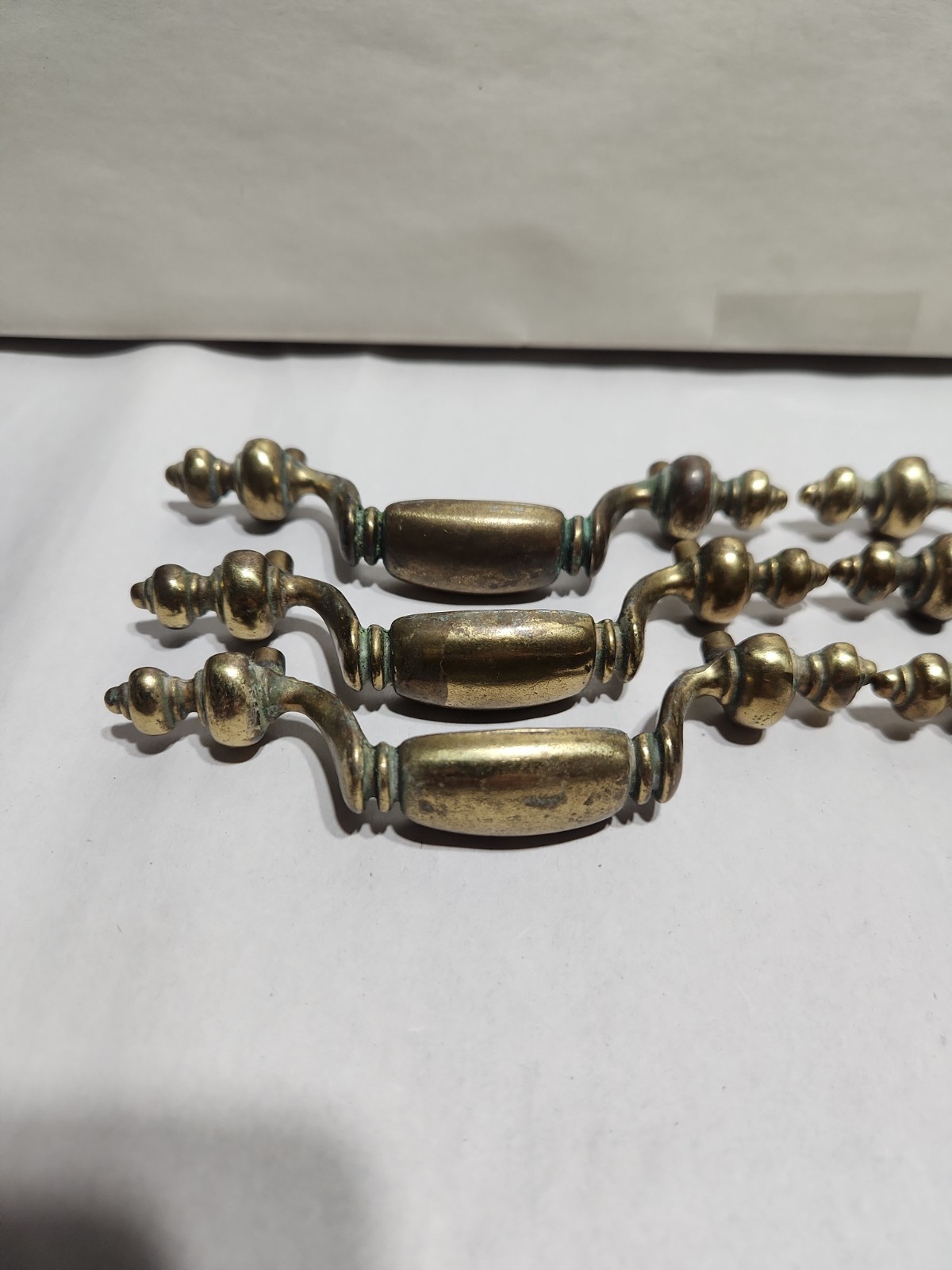 Vintage Keller Brass Co. Drawer Pulls Set Of 6.
