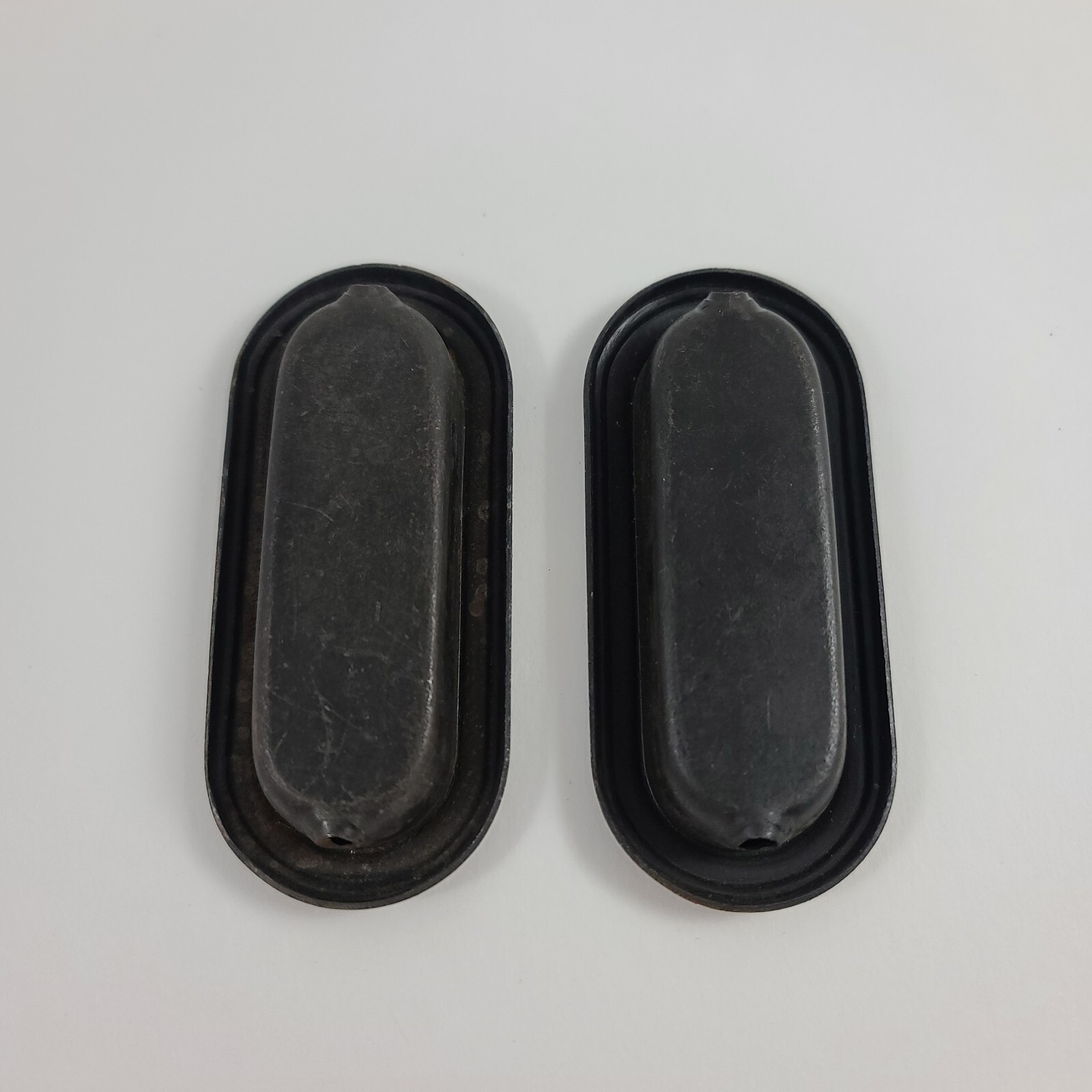 Vintage 1960s Amerock Recessed Drawer Pull Pair Finger Pull 1581