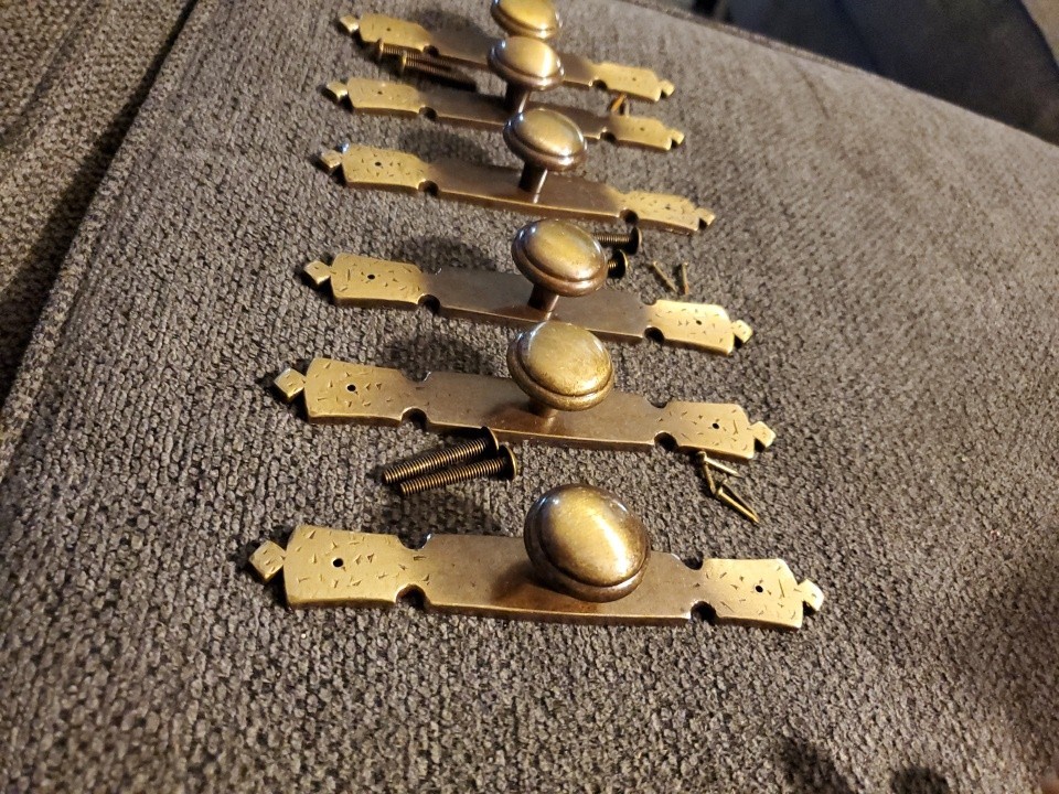 Vintage Art Deco 60s or 70s Drawer or Cabinet Handles