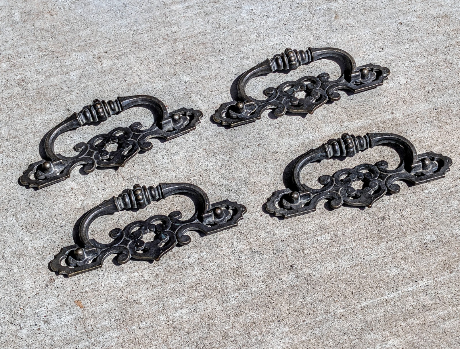 Vintage Keeler Brass Co Dresser Drawer Pulls | Lot of 4 Handles