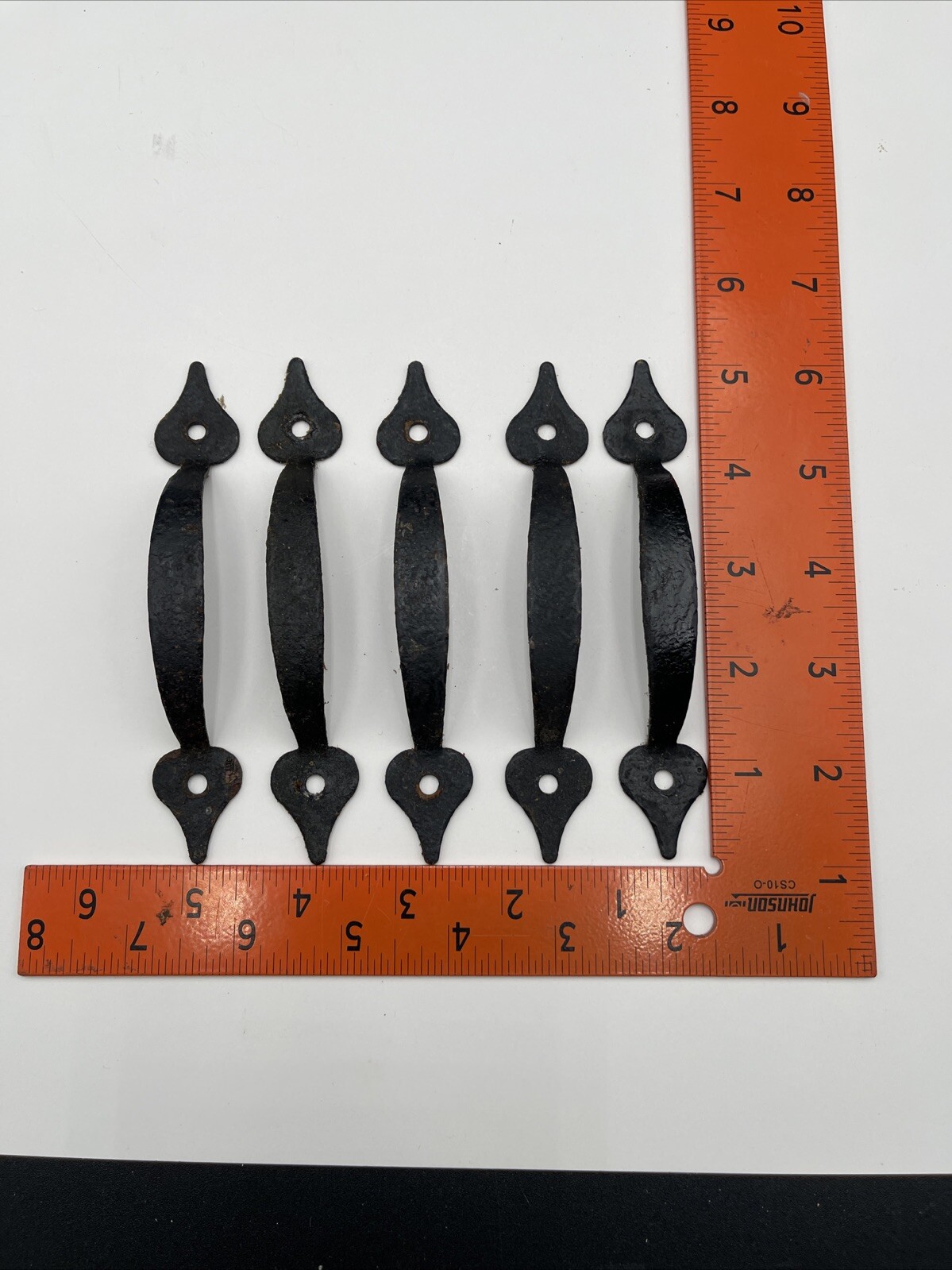 5 Vintage Black Metal Drawer Cabinet Handles Pulls – 5 Inches In Length