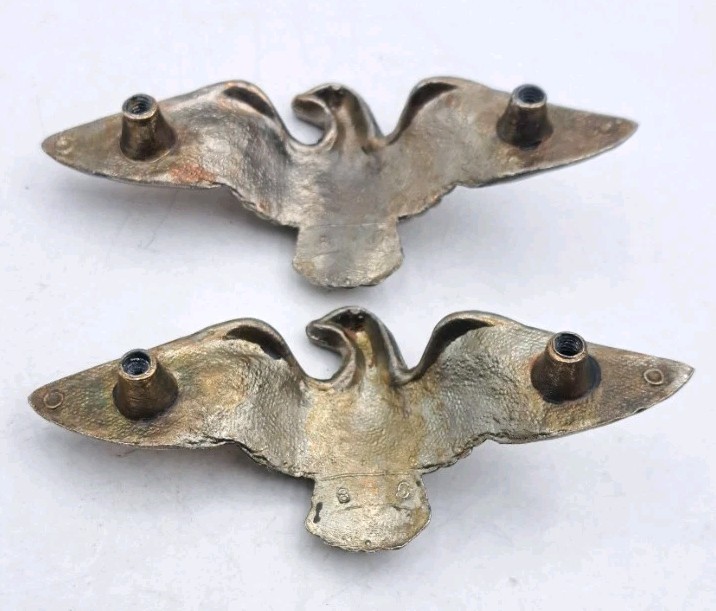 Antique Dresser Drawer Pulls Eagle Cabinet Handles Old Vintage Hardware Set of 2