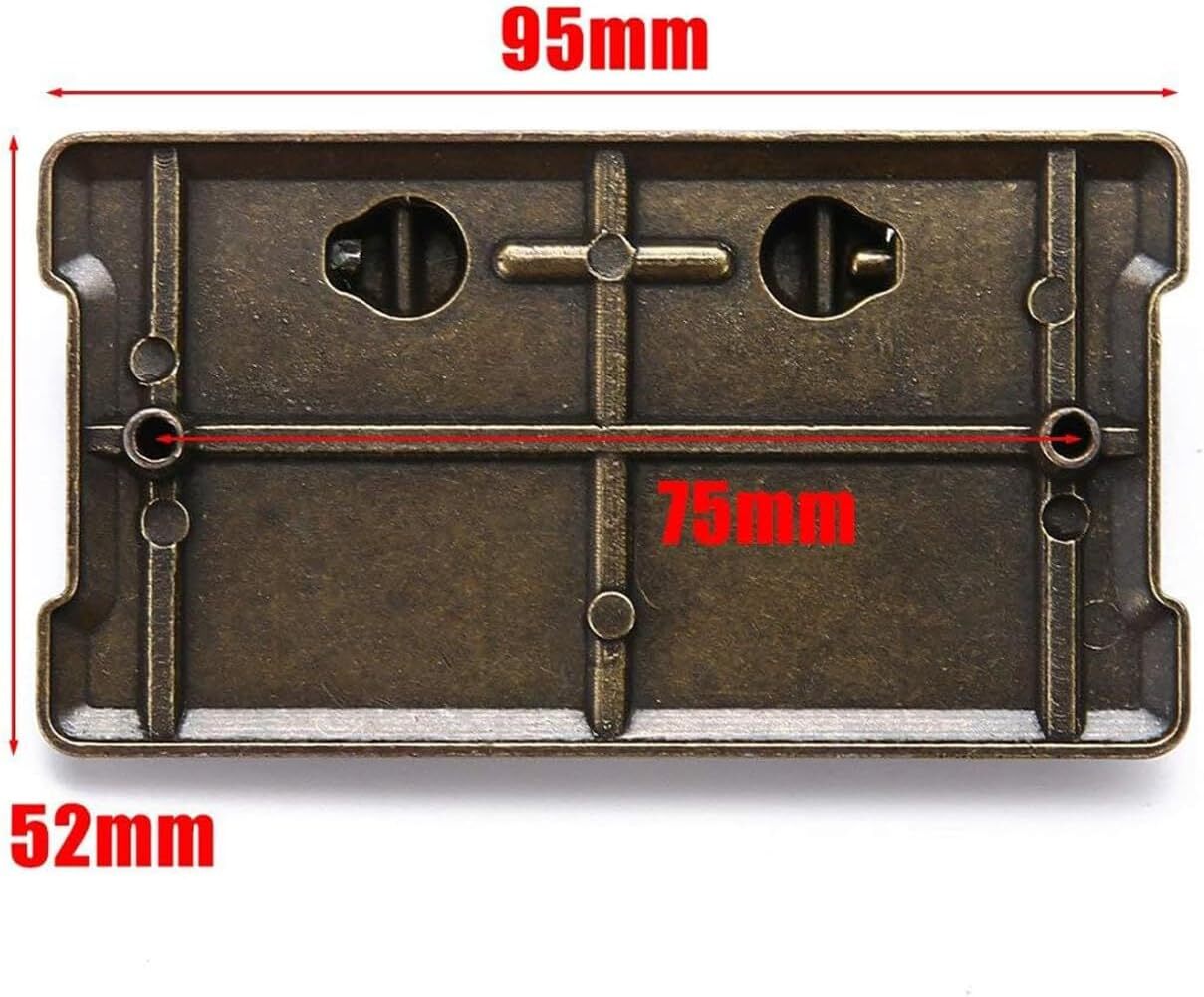 2Pcs Vintage Antique Bronze Drawer Ring Pull Handles Knobs Hardware for Dresser