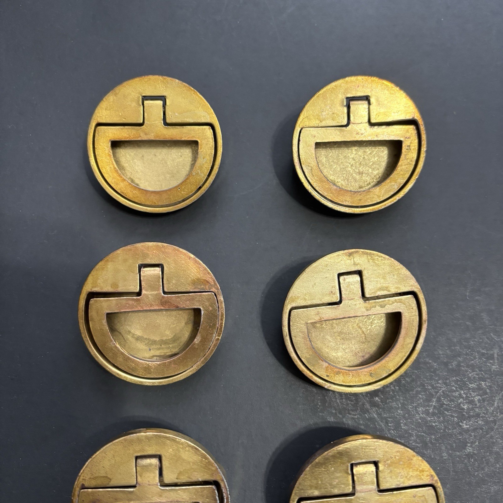 DREXEL ACCOLADE Brass Drawer Bail Pull Round Campaign KBC N7228 – 1.5” CC Read