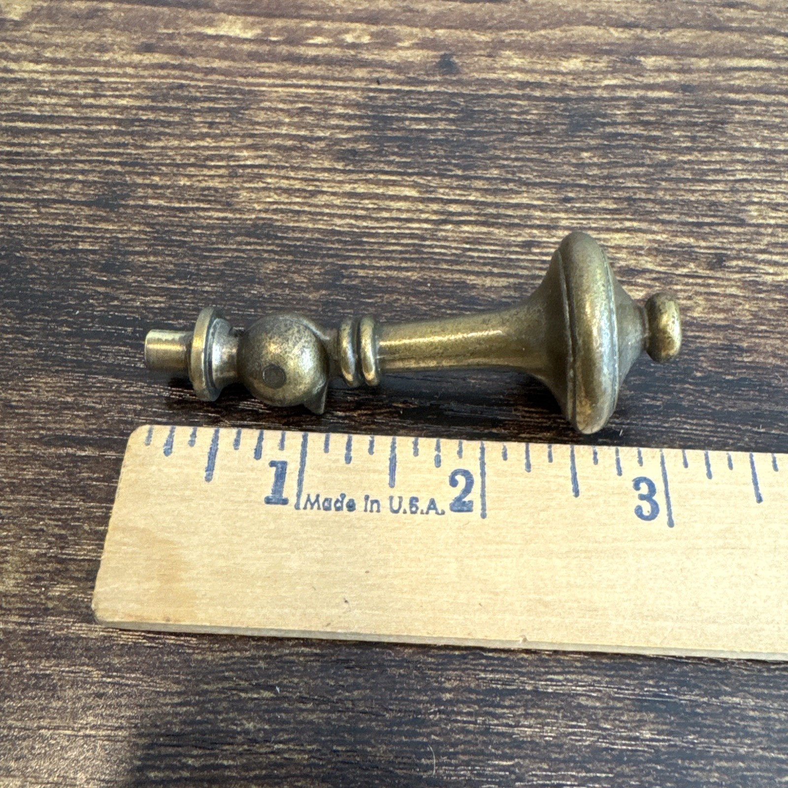 Drexel Esperanto Drawer Pull Teardrop Brass Dresser Handle Backplate Vintage MCM
