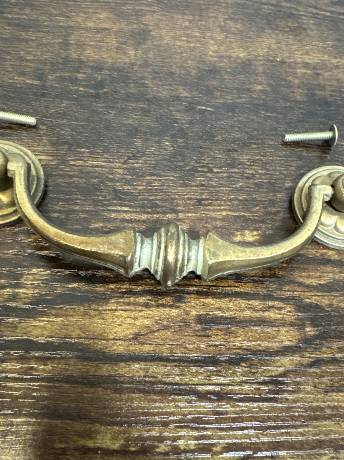 Drexel Esperanto Drawer Pull Tall Dresser Brass Vintage Drop Bail MCM Handle
