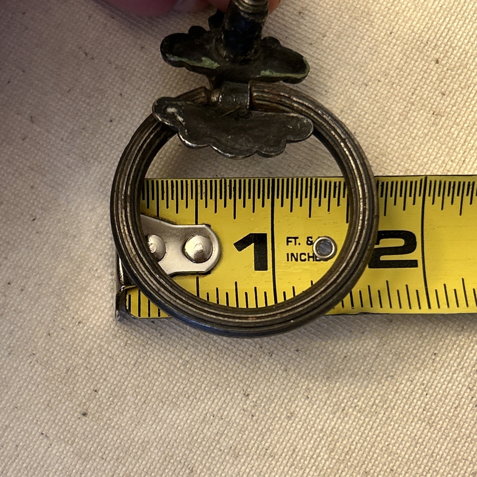 Antique Vintage KBC Keeler Brass Co G-136 – Bronze Drop Ring Bail Drawer Pull