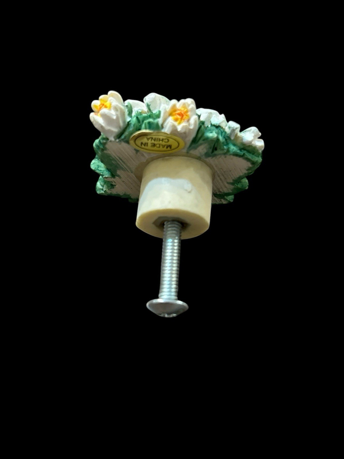 Floral Daisy Drawer Cabinet Knobs Set Of 6 1.75″ Dia.