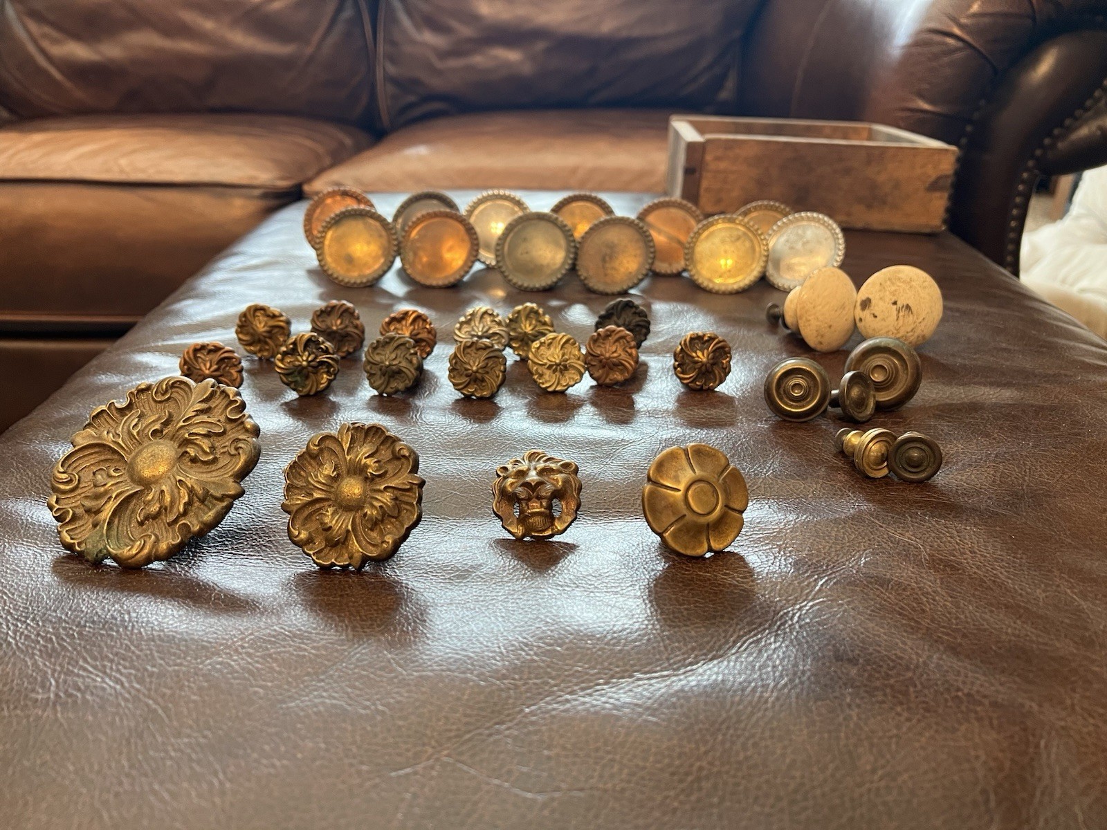 Vintage Brass Drawer Pulls Knobs