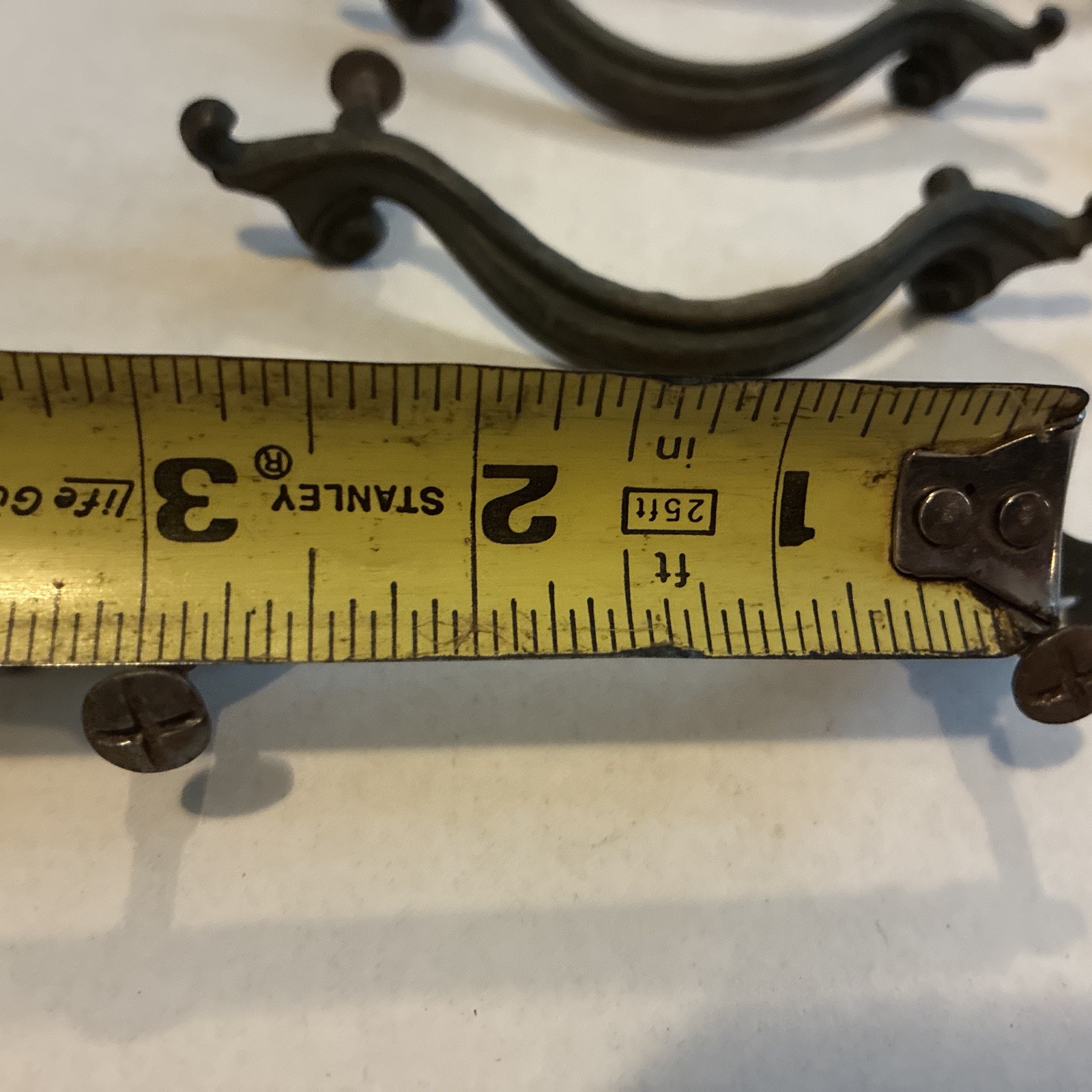 8pcs Vintage Drawer Pull French Provincial XL Acanthus Leaf Style Brass