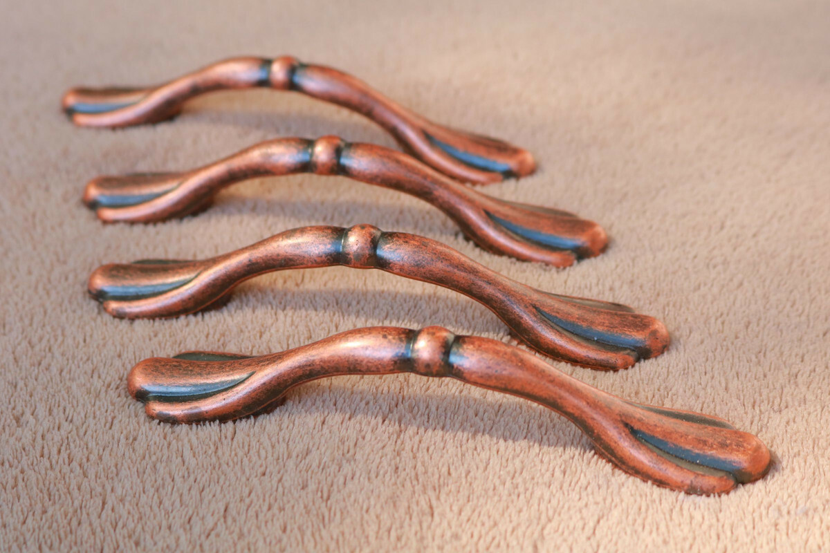 Lot of 8 Bronze Dark tone Drawer Handles Pull elegant simple timeless design NN