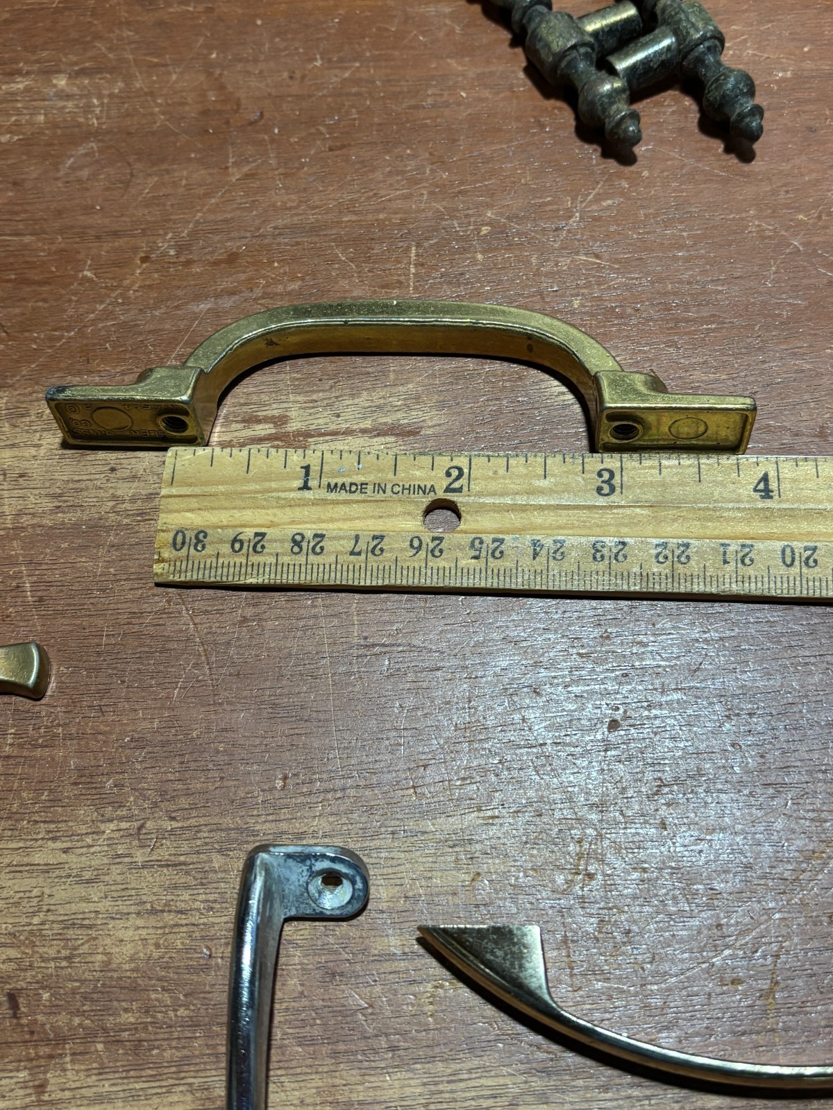 Vintage Lot of 12 Misc Variety Mixed Materials Door Handles Pulls Some Matching
