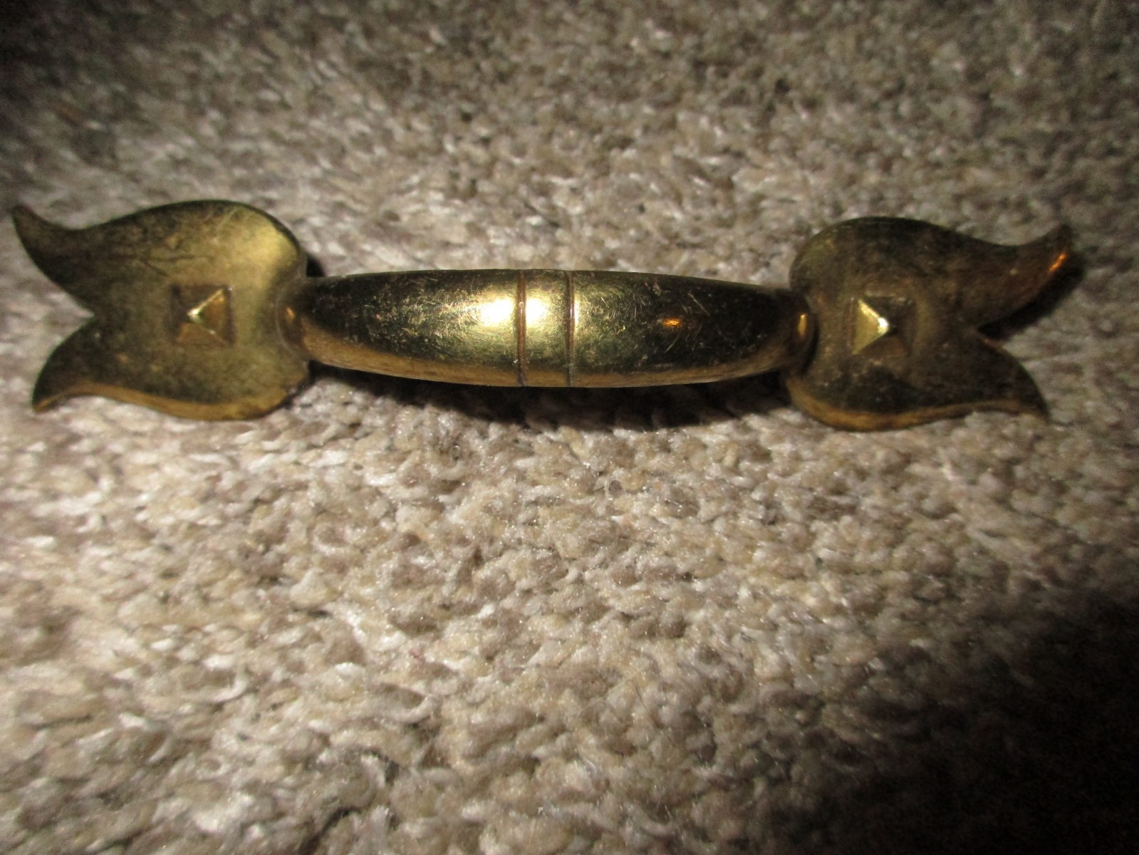 Lot of 6 Keeler Brass Co Cabinet Handle Pull Tulip Shape