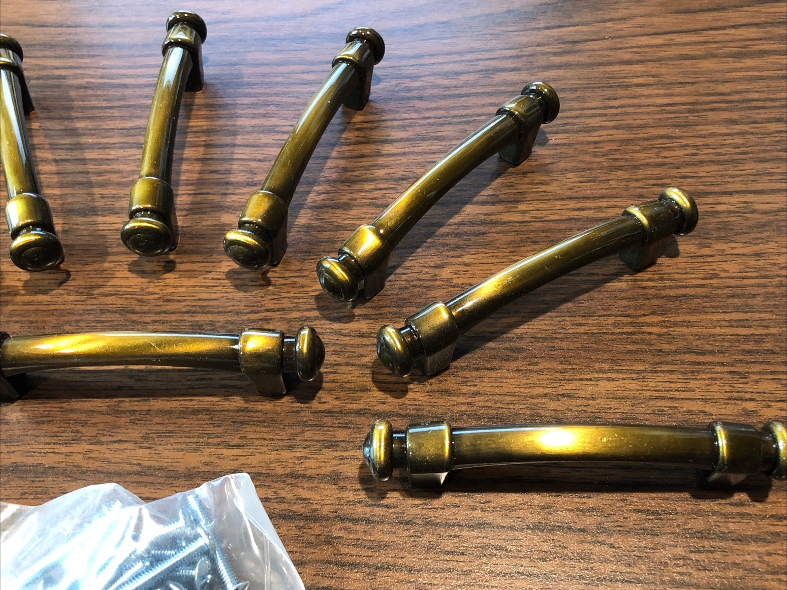 Lot 10 Vintage Bronze Metal Door Drawer Pulls Handles 4.25”