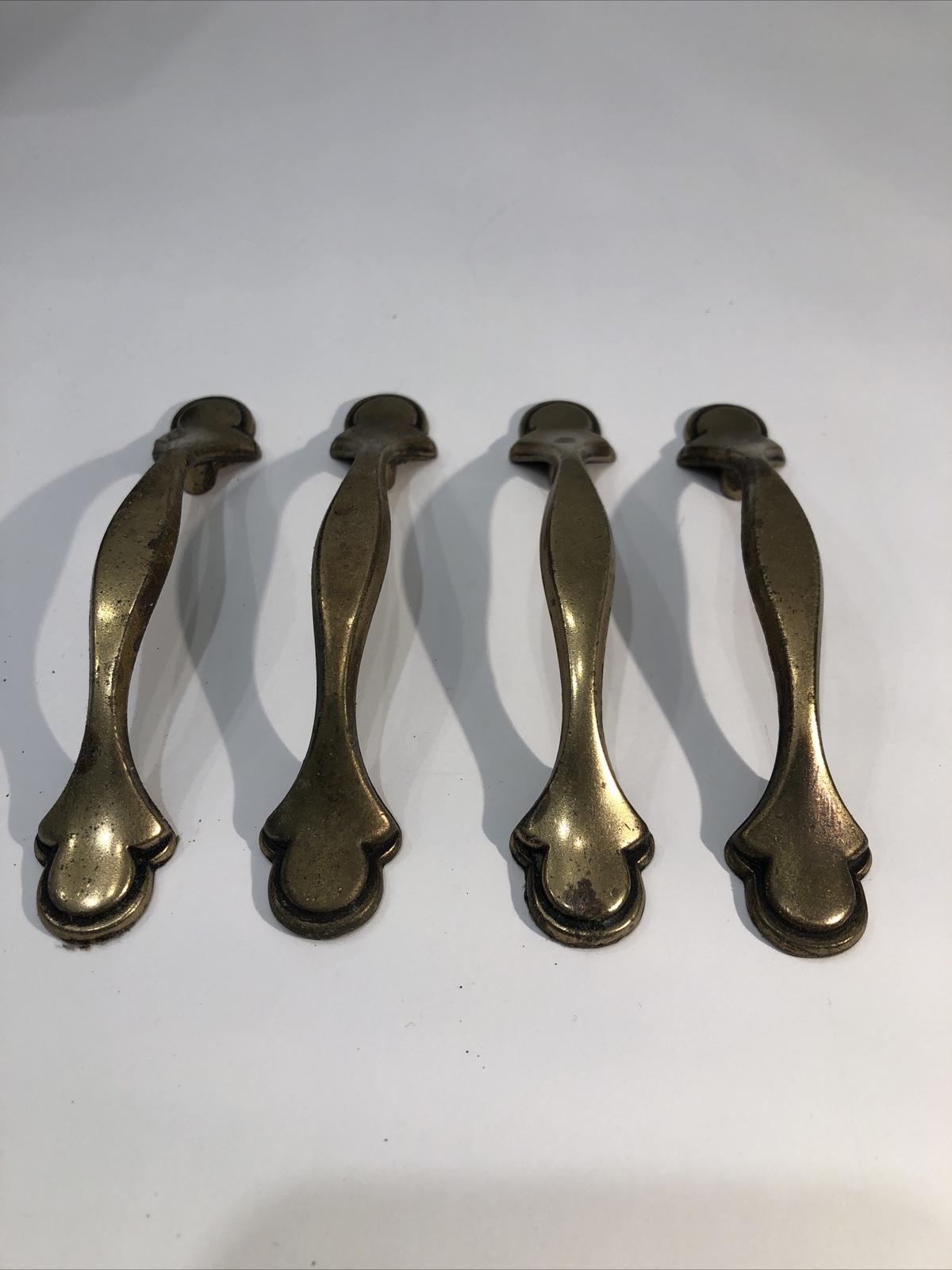 Vintage Brass Cabinet Drawer Pulls Classic Lots Of 4 (6 Lots Available) Discount
