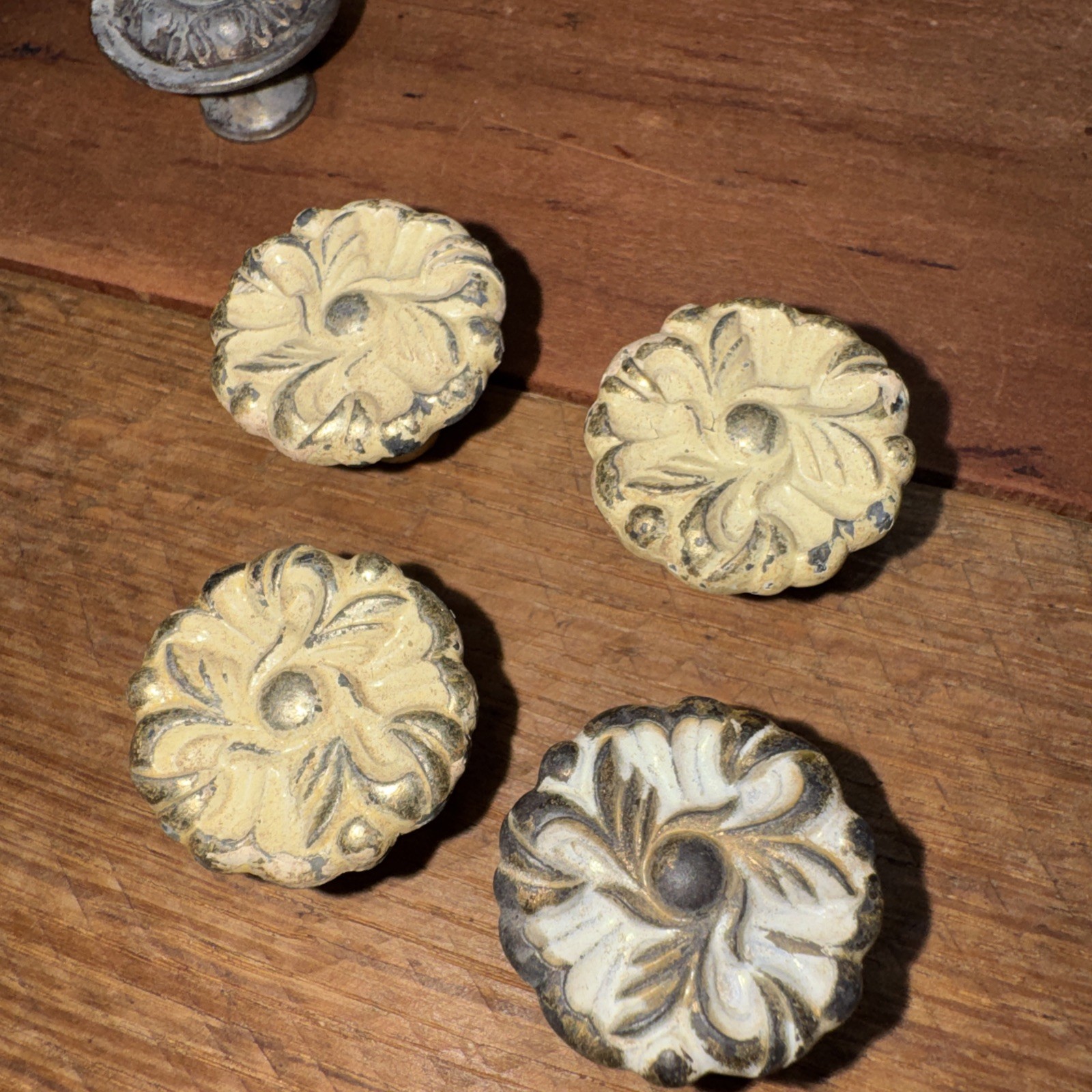 Lot of 43 Mixed Vintage Cabinet Dresser Knob Pulls Handles Porcelain Glass Brass