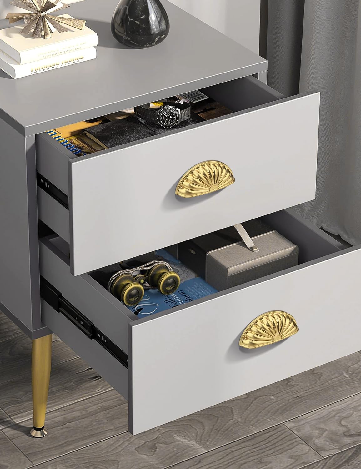 Mengico 3 76Mm Brushed Gold Cabinet Pulls 10 Pack – Zinc Alloy Drawer Handles