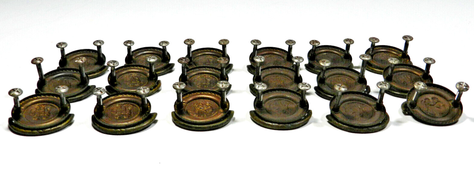 Antique Cabinet Dresser Drawer Pulls Set