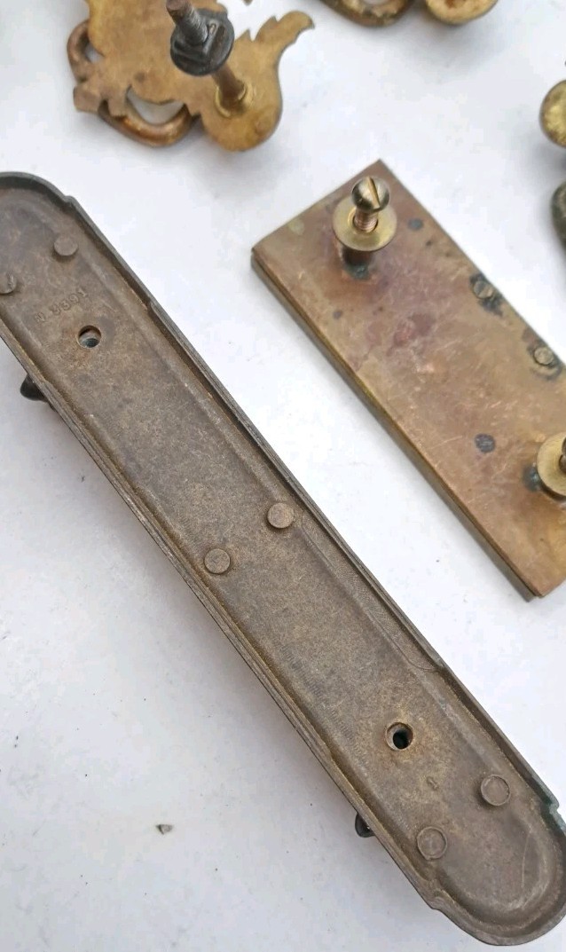 Antique/Vintage Handles Hardware Lot Furniture Drawer Pulls Handles Metal Brass