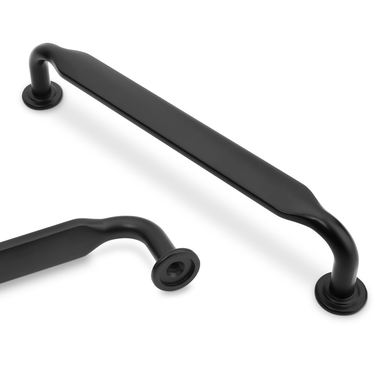 10 Pack Matte Black Cabinet Pulls 5 Inch(128mm) Hole Centers Kitchen Cabinet …
