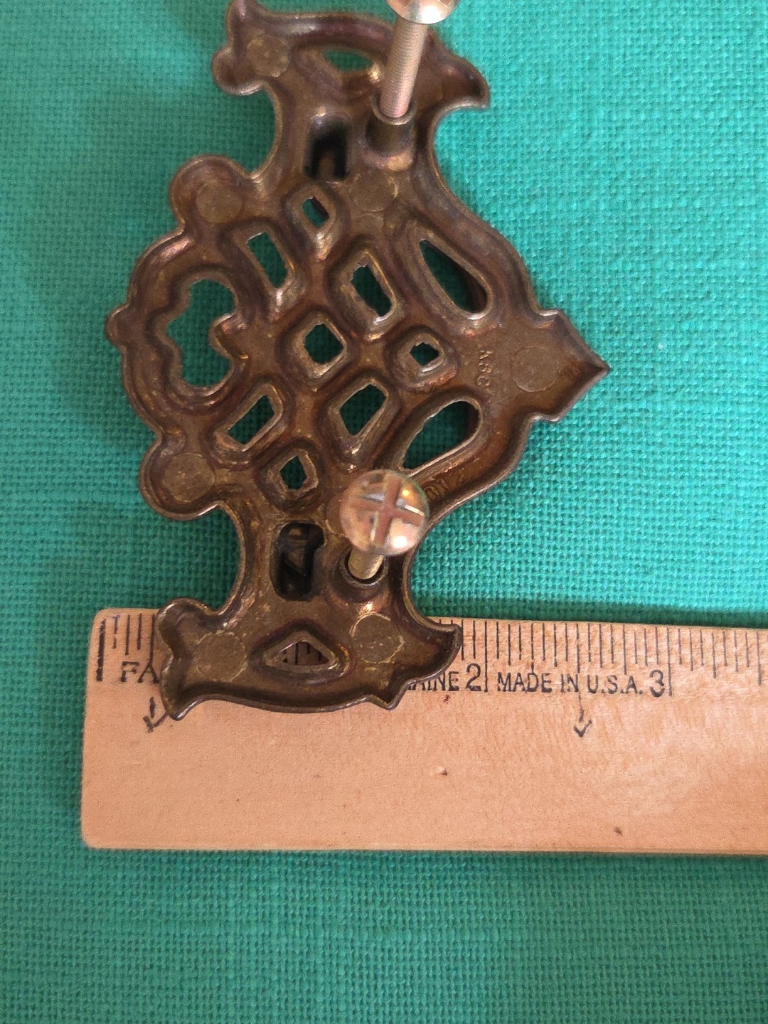 Keeler Brass Co KBC Drawer Handles Pulls Chippendale Batwing Lot of 2 READ