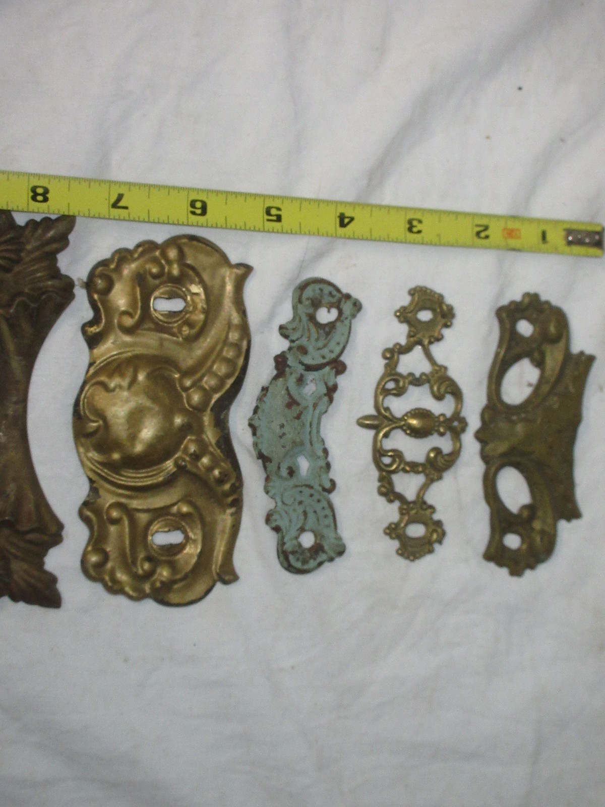 Antique Furniture Vintage Metal Hardware LOT Emblem decorations etc.