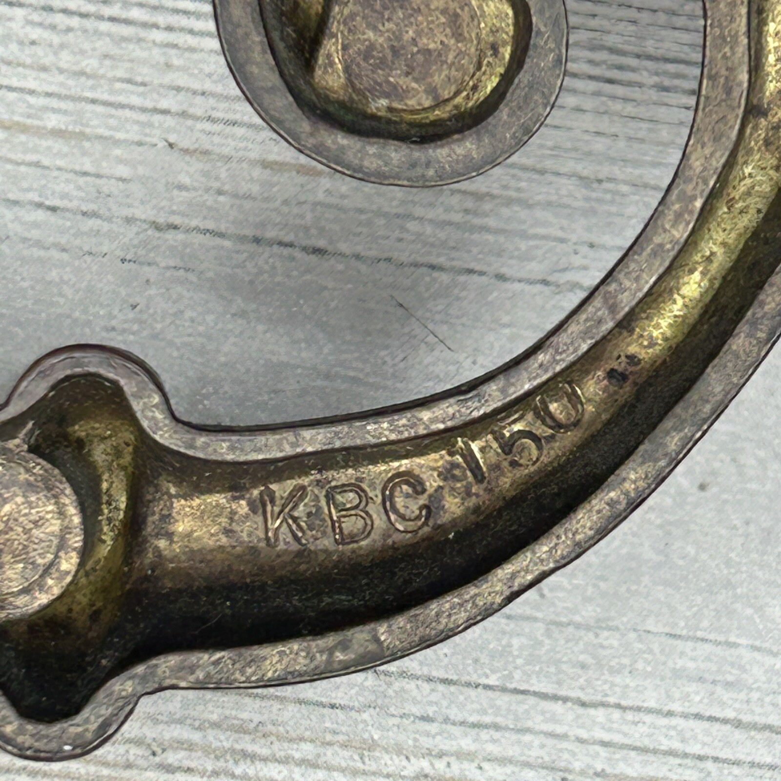 Vintage Large KBC 150 Keeler Brass Co Center Handle Drawer Cabinet Pull