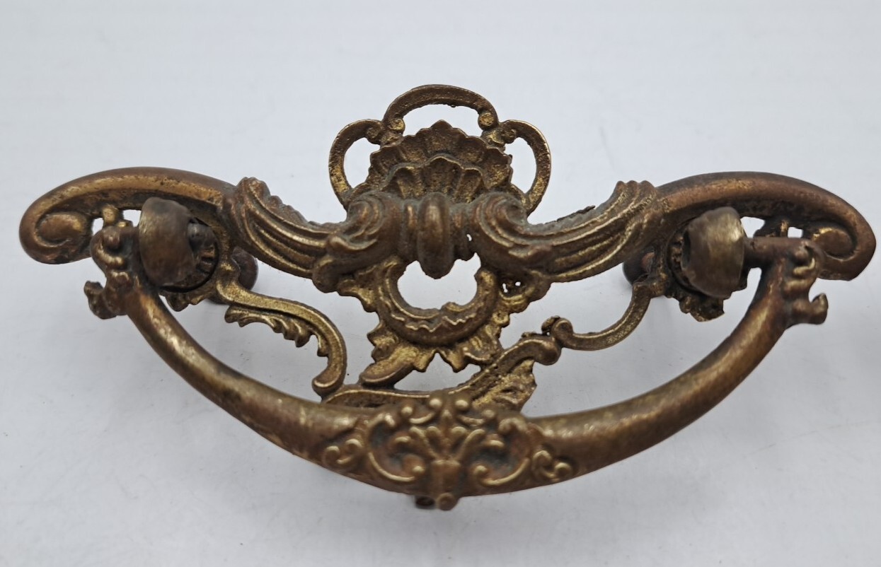 Drop Bail Pulls Drawer Hardware Cabinet Cupboard Handles Ornate Victorian