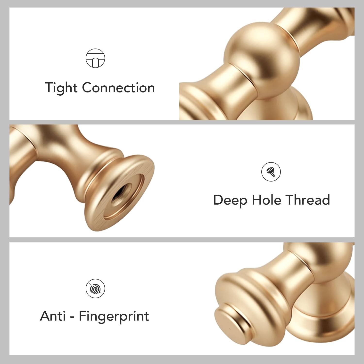 Home Expert 20 Pack 3-3/4 Inch 96Mm Center To Center Brushed Gold Cabinet Pulls