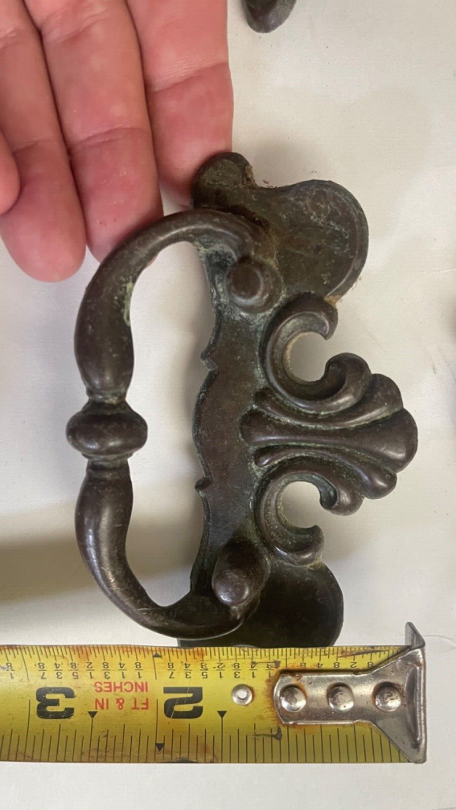 20 VTG Chippendale Phyfe Regency French BRASS Drawer Pull 3″ Ctr Handles P16006