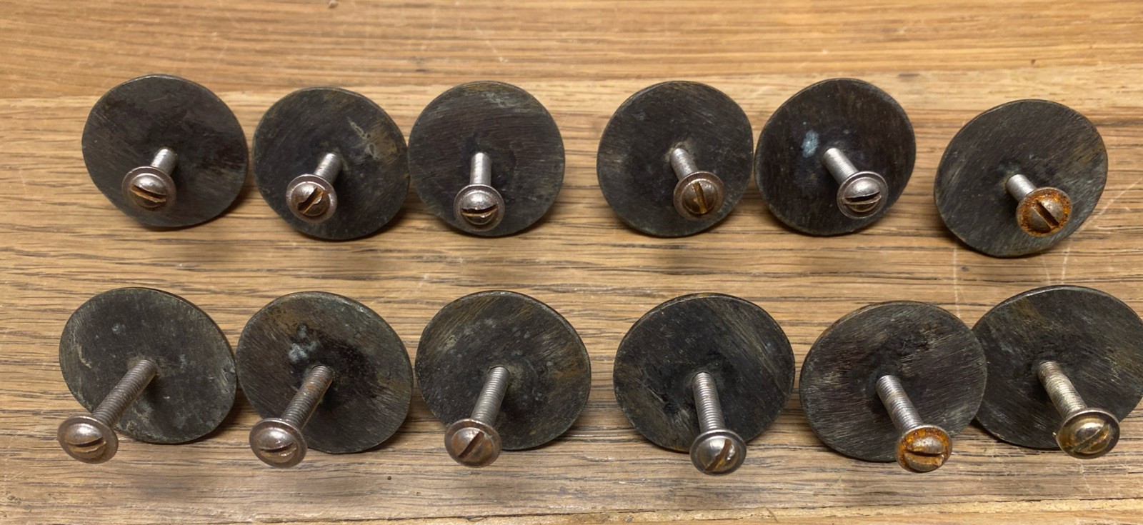6 VTG Brass Ornate Victorian Brass Bail Drawer Handles & 5 Matching Round Knobs