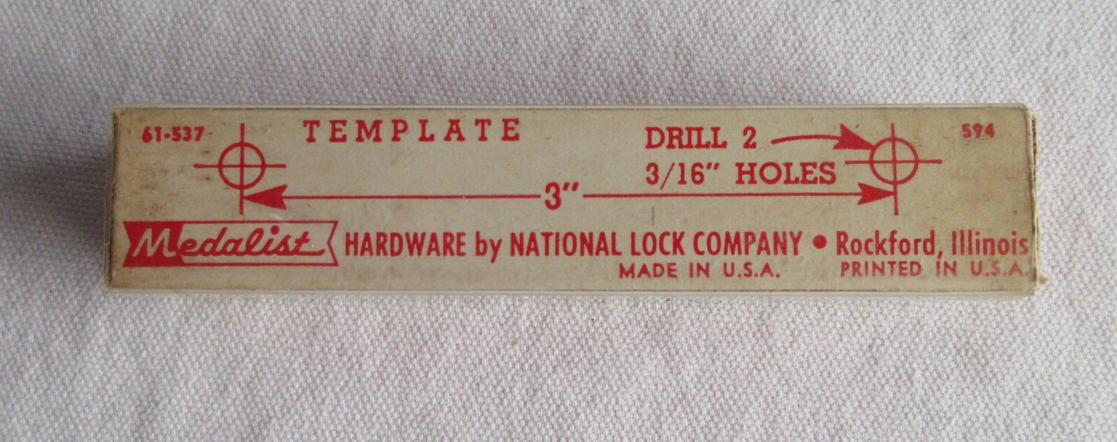 NOS Vtg. drawer pull door pull R290 diecast MCM w/instructions