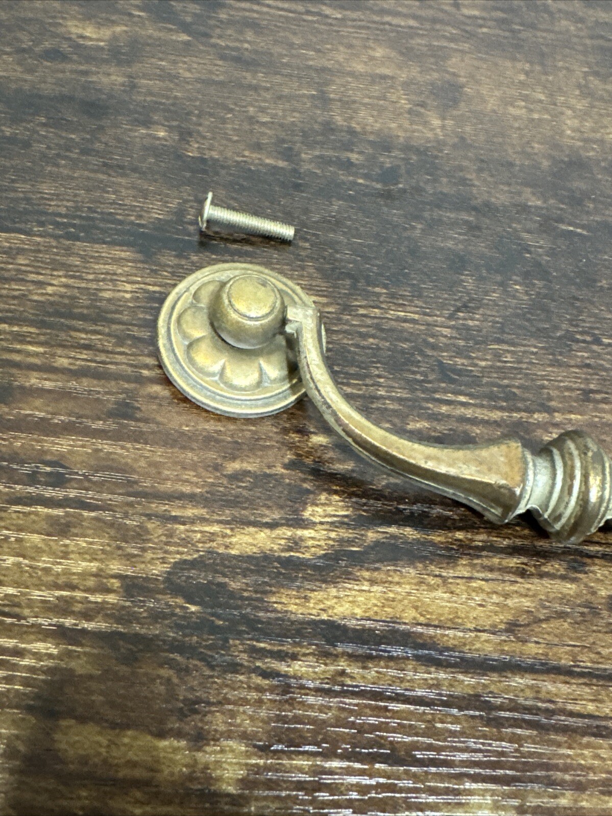 Drexel Esperanto Drawer Pull Tall Dresser Brass Vintage Drop Bail MCM Handle