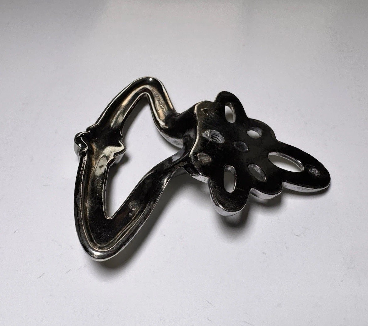Amerock Drop Bail Knocker Drawer Handles Pull Brushed Silver Tone Metal VTG