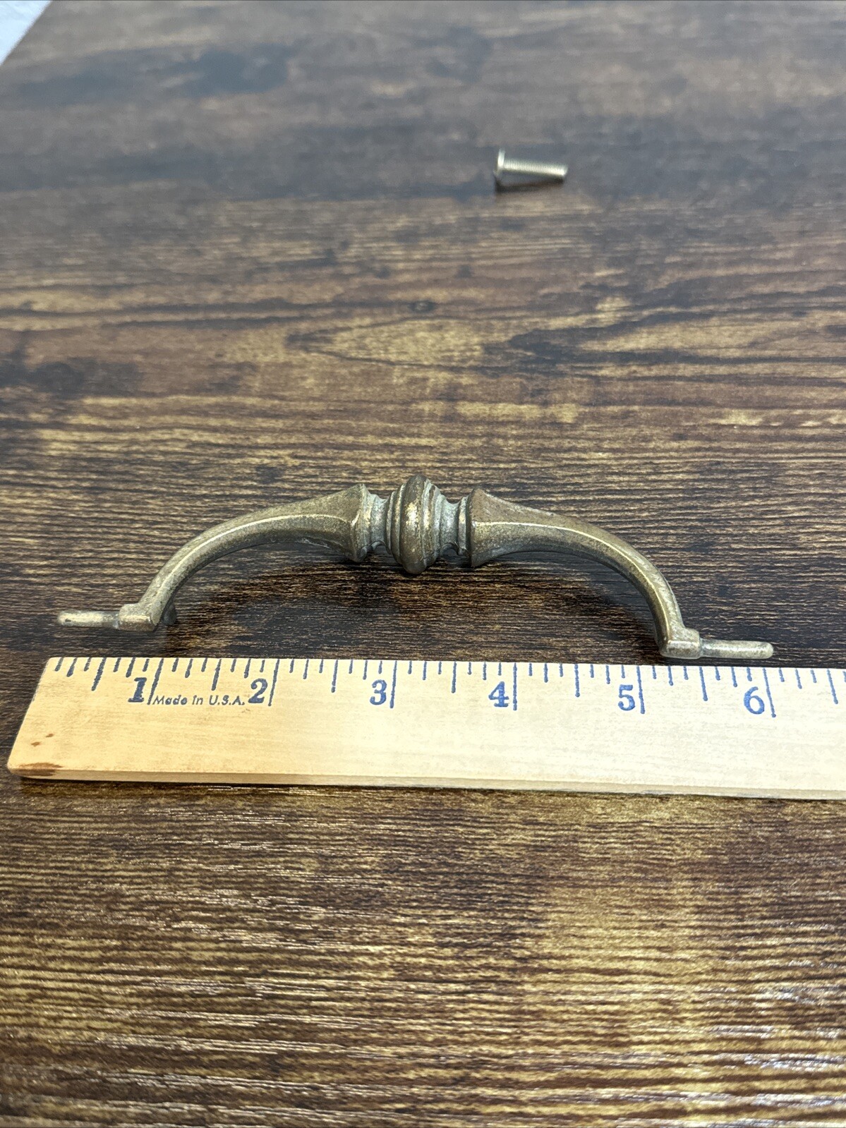 Drexel Esperanto Drawer Pull Tall Dresser Brass Vintage Drop Bail MCM Handle