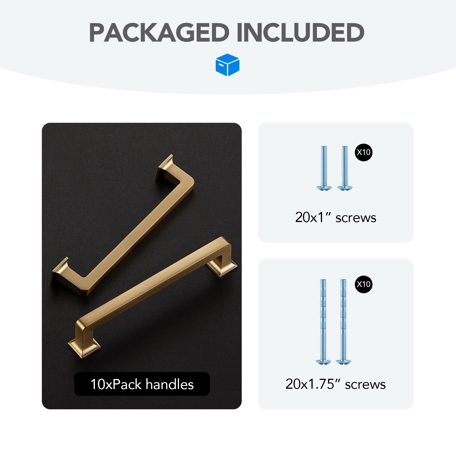 10 Pack 5 Inch Champagne Bronze Cabinet Handles Solid Zinc Alloy Pulls for Ki…