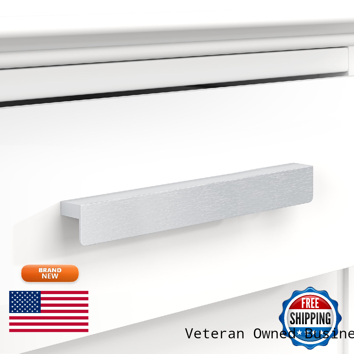 Peaha 10 Pack 10-1/16 Inch Brushed Nickel Cabinet Handles Finger Pulls For