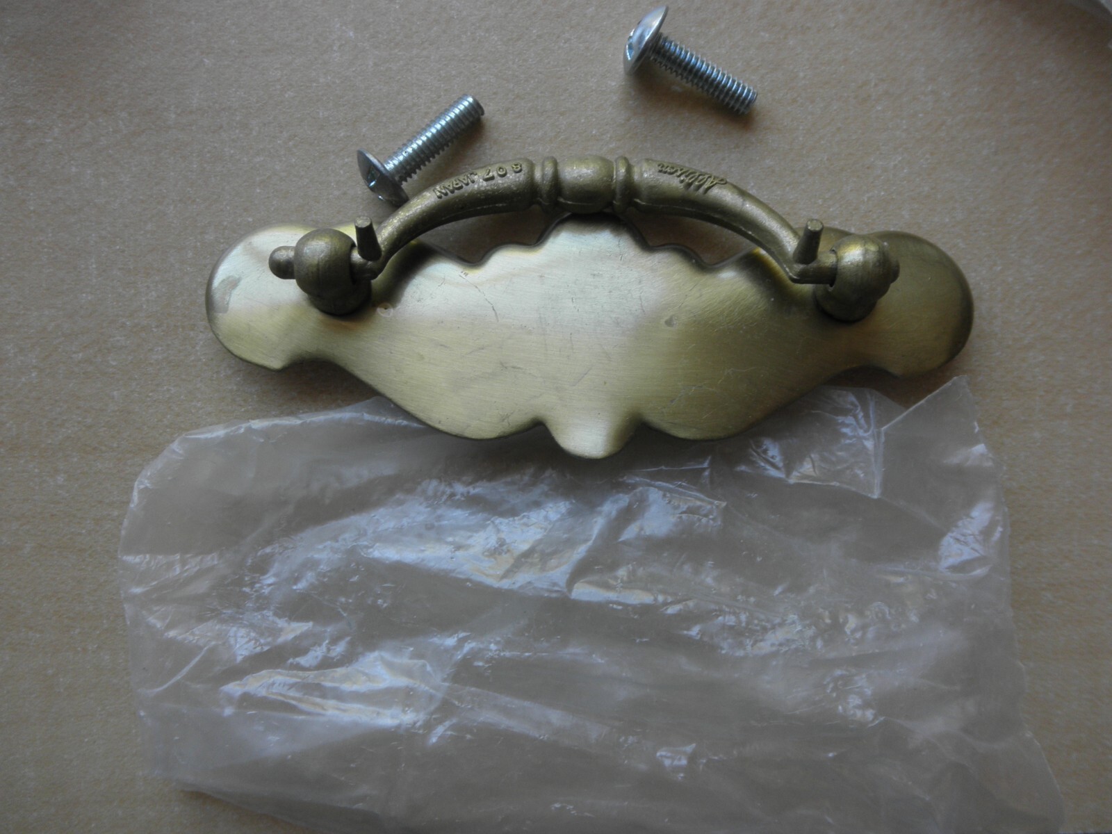 Brass colored drawer handle pulls by Allison. New in the bag.
