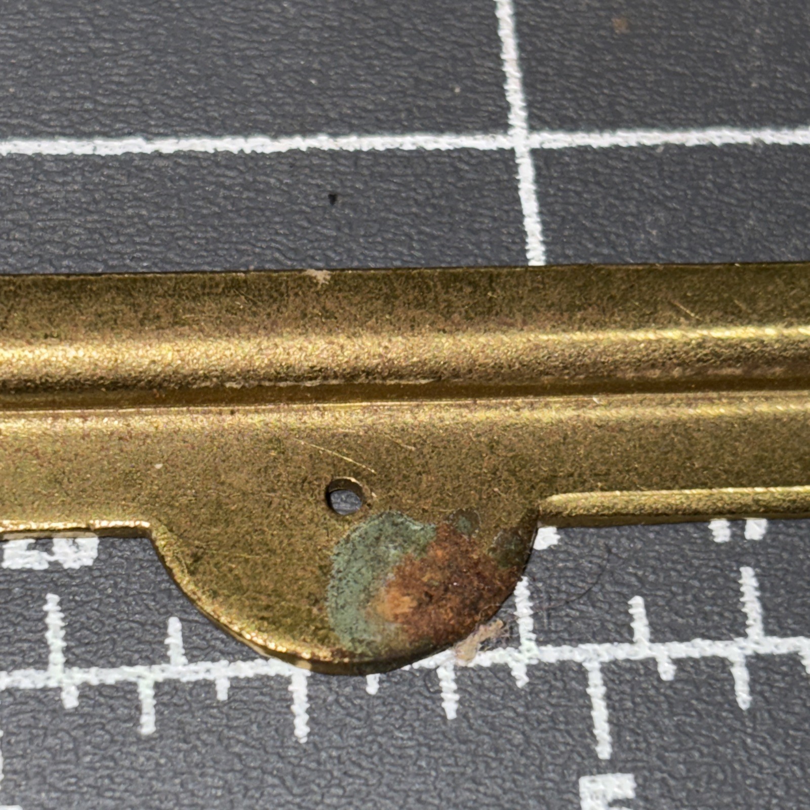 Antique / Vintage Brass Label Card Holders for Cabinet(?) Lot of 6