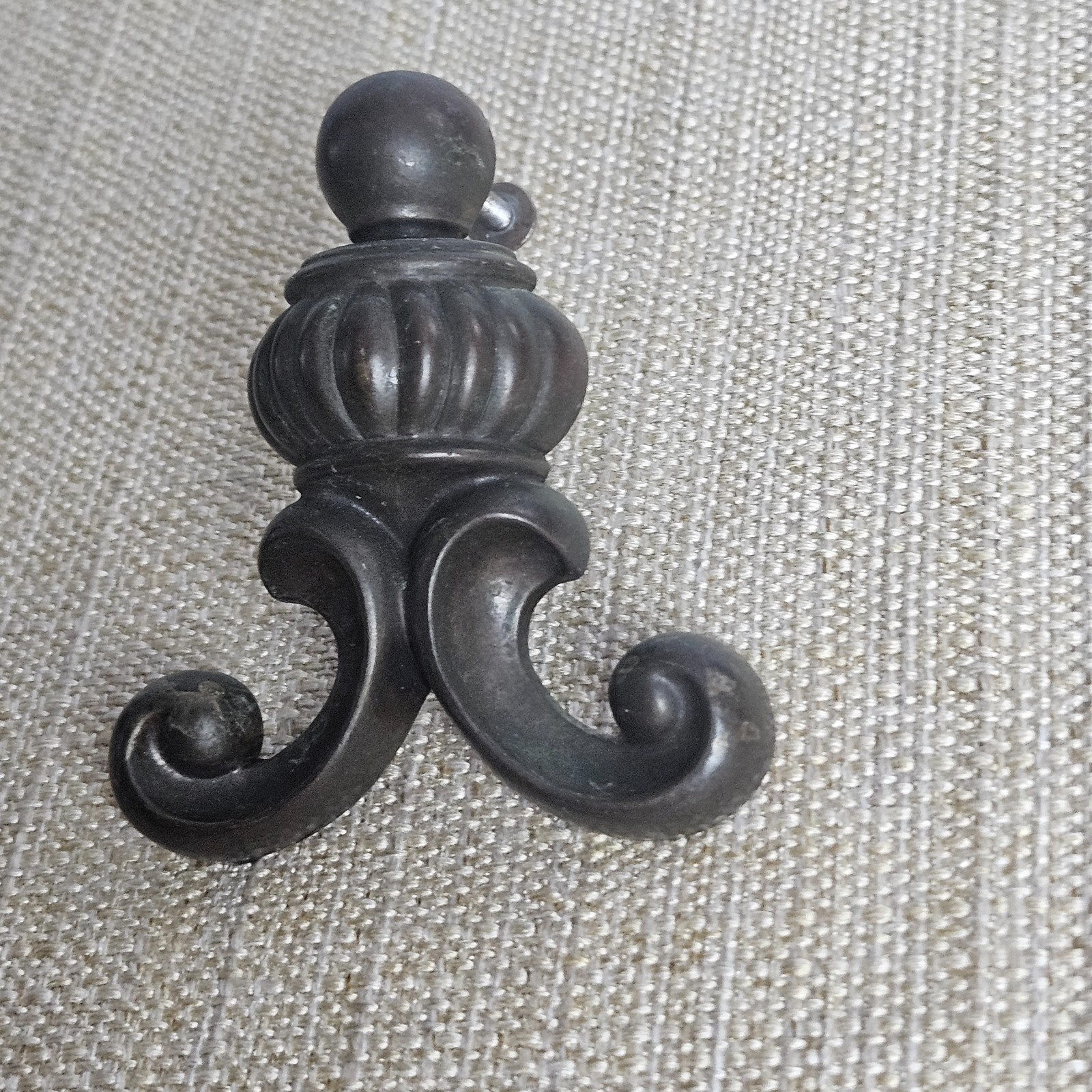 Ornate Drawer Pull Handles Set 6 Antique Bronze Tone Cabinet Hardware Scroll
