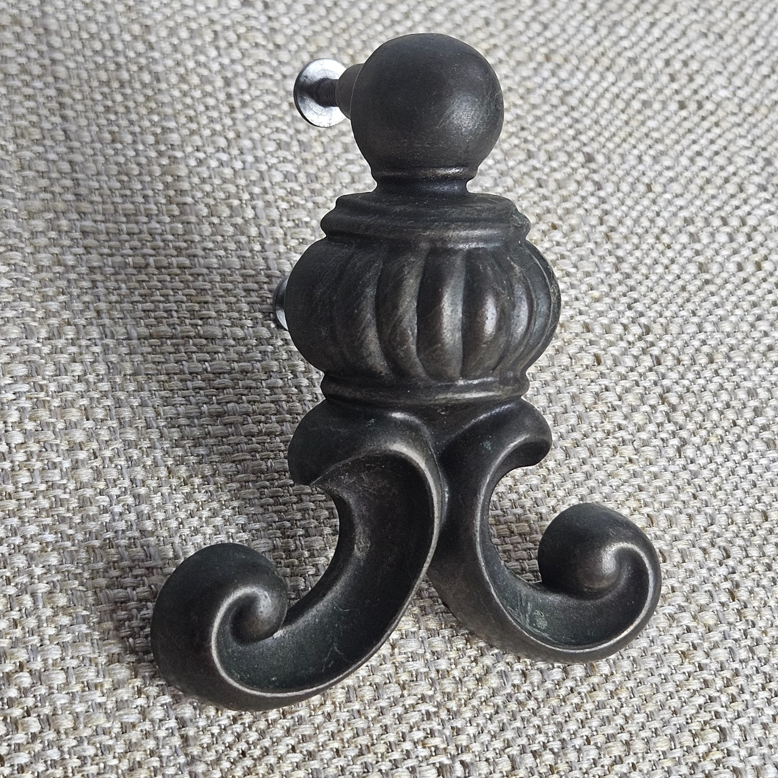 Ornate Drawer Pull Handles Set 6 Antique Bronze Tone Cabinet Hardware Scroll