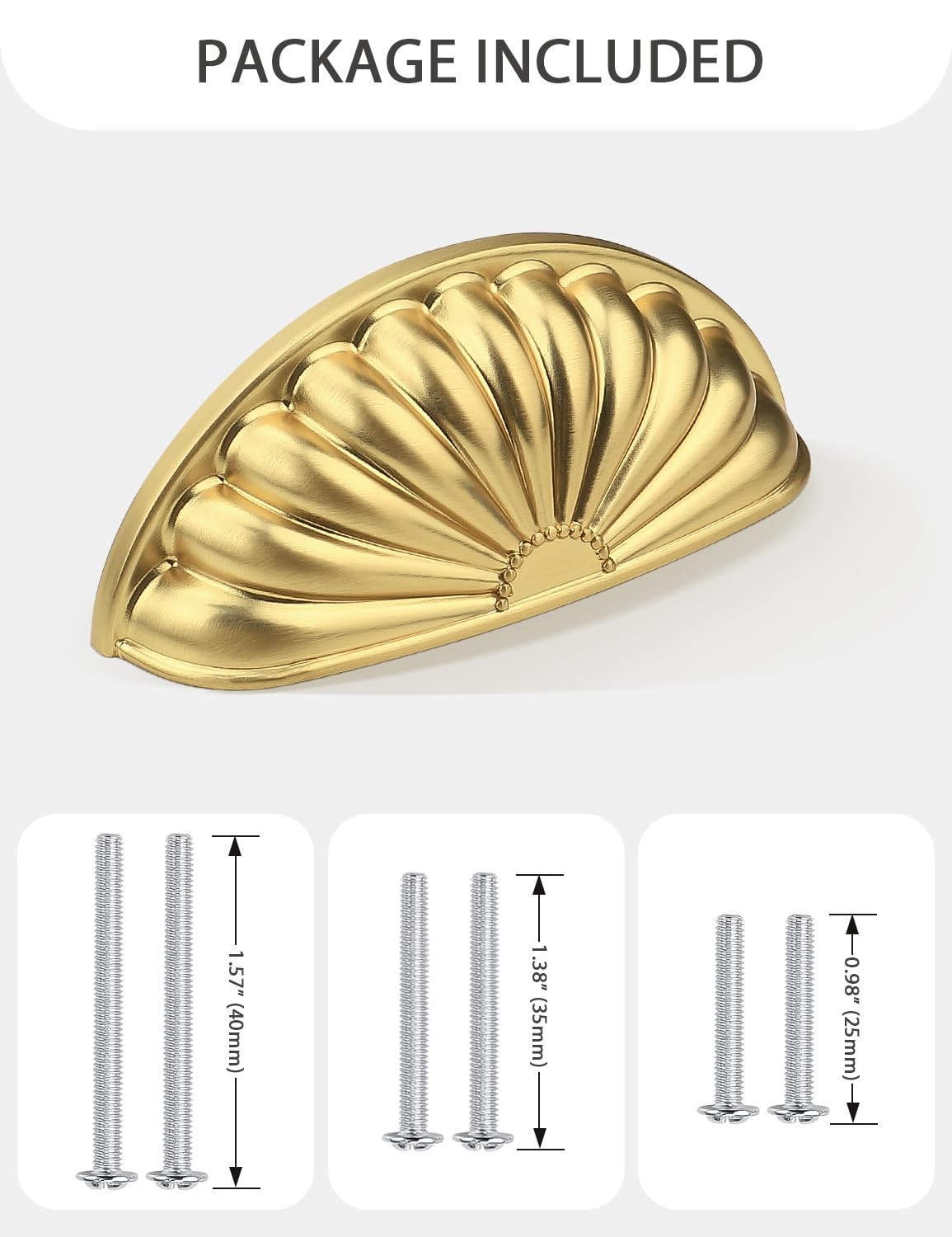 Mengico 3 76Mm Brushed Gold Cabinet Pulls 10 Pack – Zinc Alloy Drawer Handles