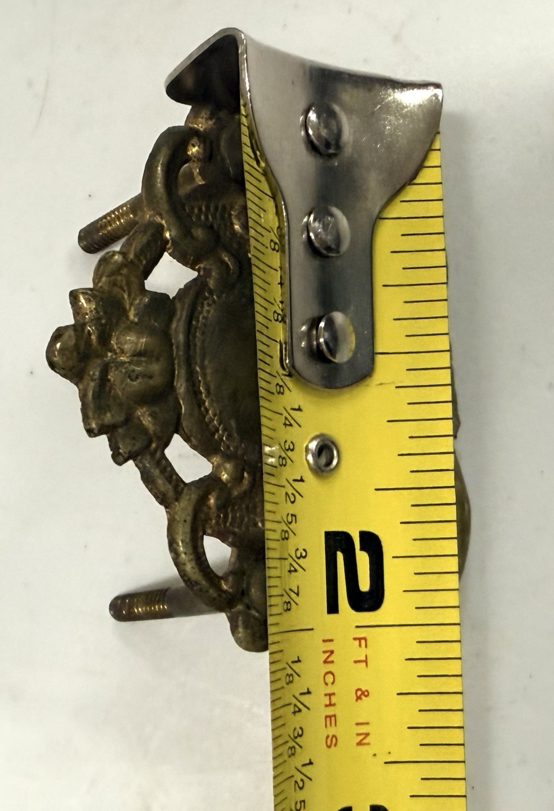 Antique Victorian Ornate Metal Drop Bail Drawer Pull