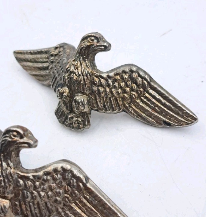 Antique Dresser Drawer Pulls Eagle Cabinet Handles Old Vintage Hardware Set of 2