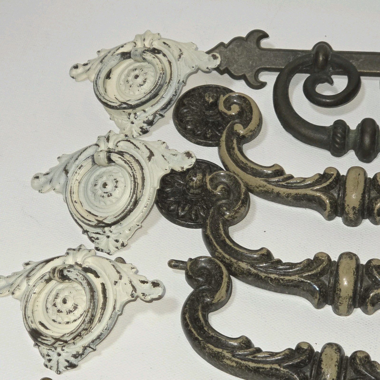 Antique Vintage Furniture Hardware Lot 47 Drawer Pulls Knobs Cabinet Salvage