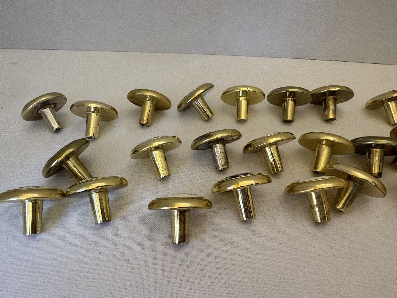 Amerock Brass and Porcelain Pink Blue Flower Drawer Knobs Set Of 30
