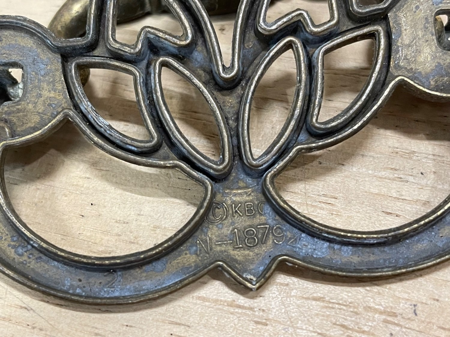 Keeler Brass Company N-1879 Drawer Pull 3 in Center Gold (3x)